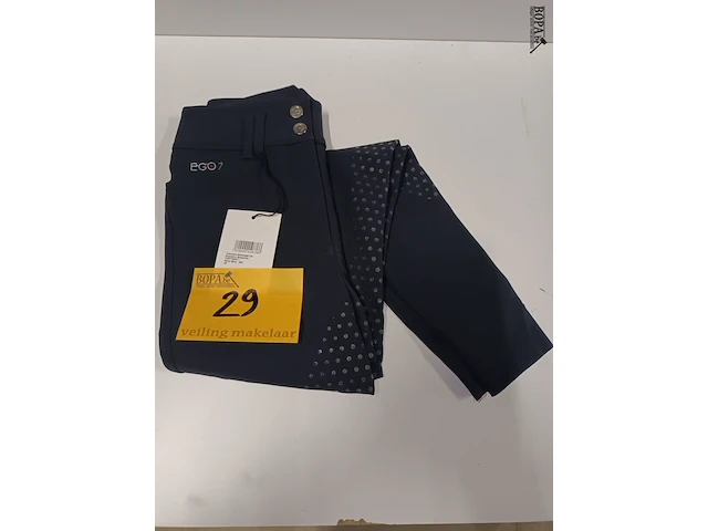Lot 29 - dressage broek women ego7 navy blue - afbeelding 1 van  2