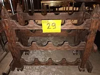 Lot 29 - houten wijnrekje - afbeelding 3 van  3