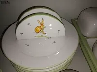 Lot 29 - ontbijtsetje met konijn. 12-delig - afbeelding 2 van  4