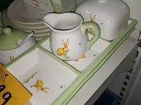 Lot 29 - ontbijtsetje met konijn. 12-delig - afbeelding 3 van  4