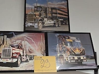 Lot 29 - vrachtwagen kadertjes 3 stuks - afbeelding 1 van  3