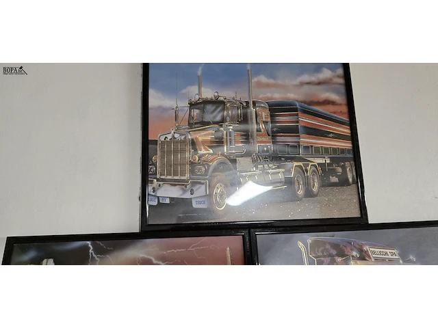 Lot 29 - vrachtwagen kadertjes 3 stuks - afbeelding 3 van  3