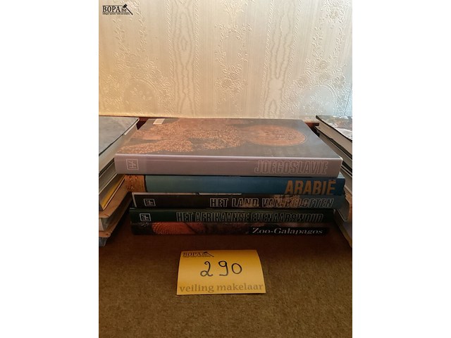 Lot 290 - artis historia boeken landen met ingekleefde, 5 stuks - afbeelding 1 van  1