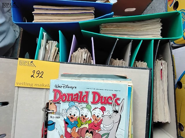 Lot 292 - lot donald duck, 8 klasseurs - afbeelding 1 van  2