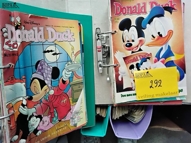 Lot 292 - lot donald duck, 8 klasseurs - afbeelding 2 van  2