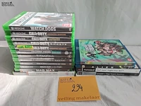 Lot 294 - lot x-box games - play station 2 games - blue ray, 16 stuks - afbeelding 1 van  1