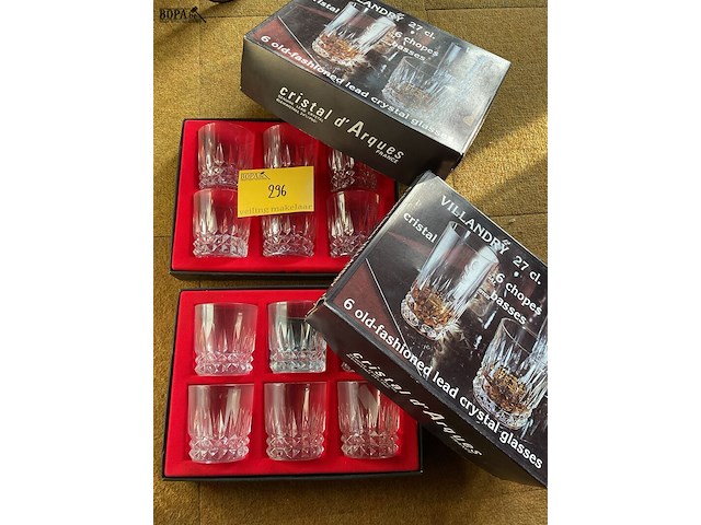 Lot 296 - villandry kristallen glazen set 12 delig - afbeelding 1 van  2