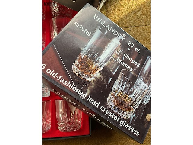 Lot 296 - villandry kristallen glazen set 12 delig - afbeelding 2 van  2
