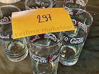 Lot 297 - vintage coca cola glazen tiffany - afbeelding 1 van  2
