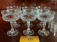 Lot 299 - kristallen glazen coupes germany, 6 stuks - afbeelding 1 van  3