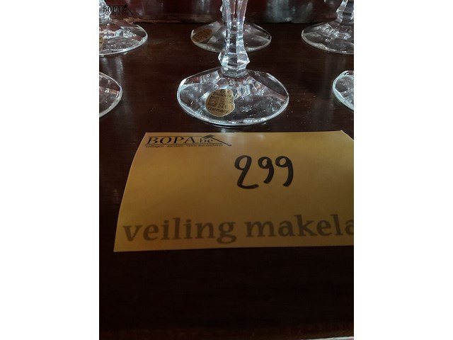 Lot 299 - kristallen glazen coupes germany, 6 stuks - afbeelding 2 van  3