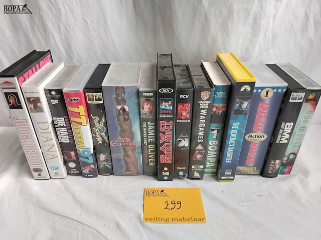 Lot 299 - lot video's, films, 17 stuks - afbeelding 1 van  1