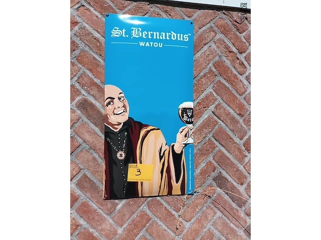 Lot 3 - emaille reclame bord - afbeelding 1 van  3