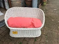Lot 3 - rotan kinderzitbankje - afbeelding 1 van  5