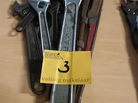Lot 3 - verstelbare moersleutels. 9 stuks
