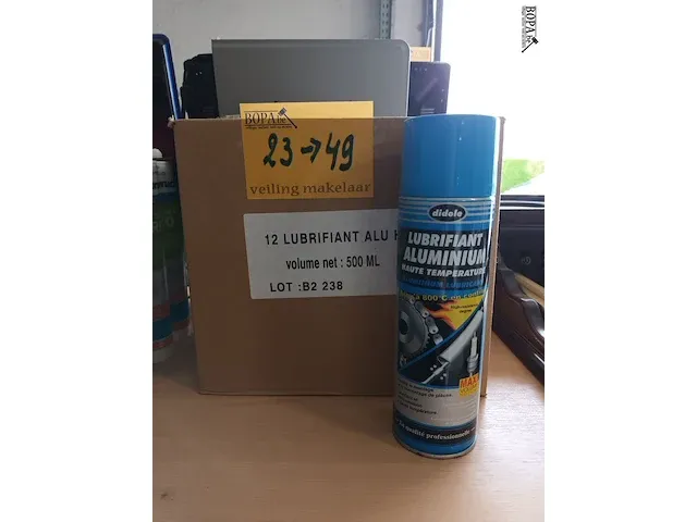 Lot 30 - aluminium lubricant didole. 12 stuks - afbeelding 1 van  4