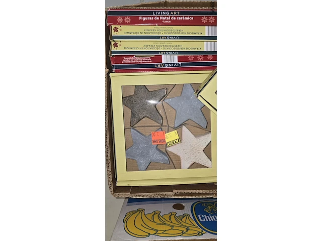 Lot 30 - decoratieve living art sterren en bladeren - afbeelding 2 van  3