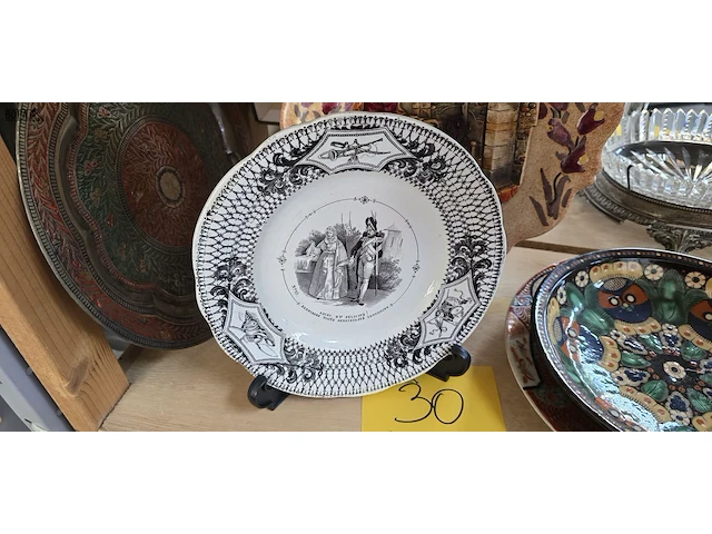 Lot 30 - diverse decoratie borden ong 7 stuks - afbeelding 6 van  13
