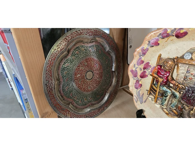 Lot 30 - diverse decoratie borden ong 7 stuks - afbeelding 8 van  13