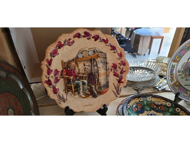 Lot 30 - diverse decoratie borden ong 7 stuks - afbeelding 9 van  13