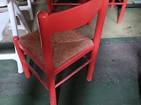 Lot 30 - houten stoelen. 6 stuks - afbeelding 2 van  3