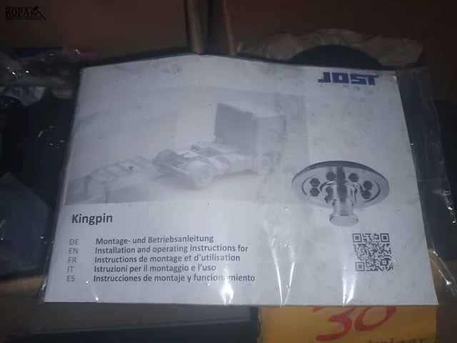 Lot 30 - trailer king pin. 2 stuks - afbeelding 3 van  3