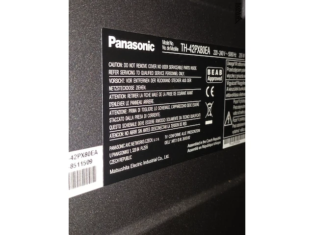 Lot 30 - tv panasonic 104 cm - afbeelding 4 van  4