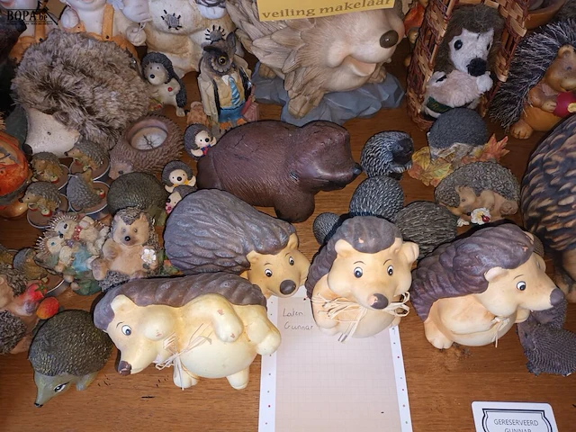 Lot 30 - verzameling decoratie egels. 55 stuks - afbeelding 3 van  5