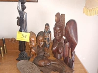 Lot 31 - houten decoratie. 9 stuks - afbeelding 1 van  4