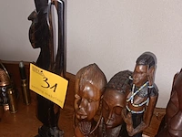 Lot 31 - houten decoratie. 9 stuks - afbeelding 2 van  4