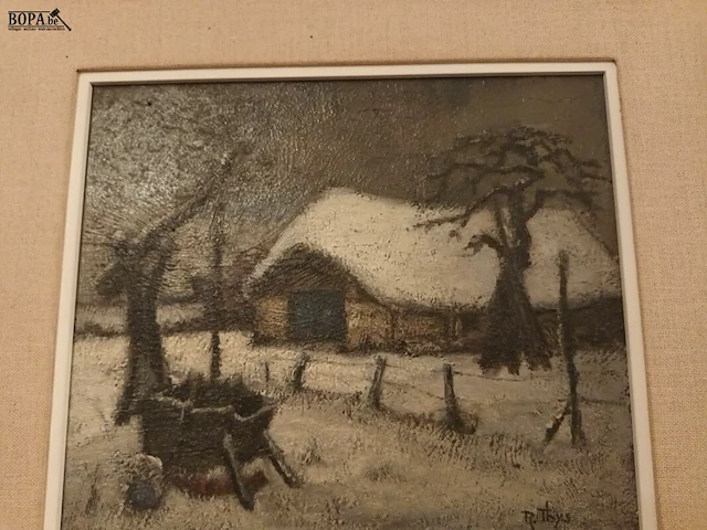 Lot 31 - kader met sneeuwlandschap - afbeelding 3 van  4