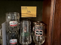 Lot 314 - bierglazen kruger met oor 2 stuks, op voet 2 stuks, dab 2 st