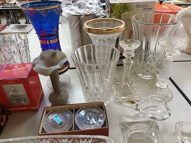 Lot 314 - glaswerk en kristal. 55 stuks - afbeelding 3 van  7