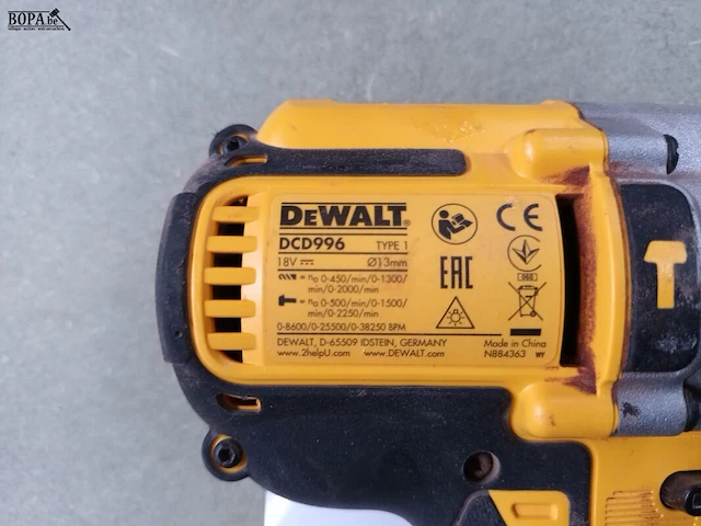 Lot 318 - accu boormachine dewalt - afbeelding 2 van  2
