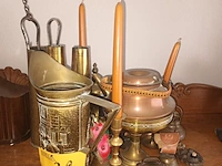 Lot 32 - koperen decoratie. 15 stuks - afbeelding 1 van  4