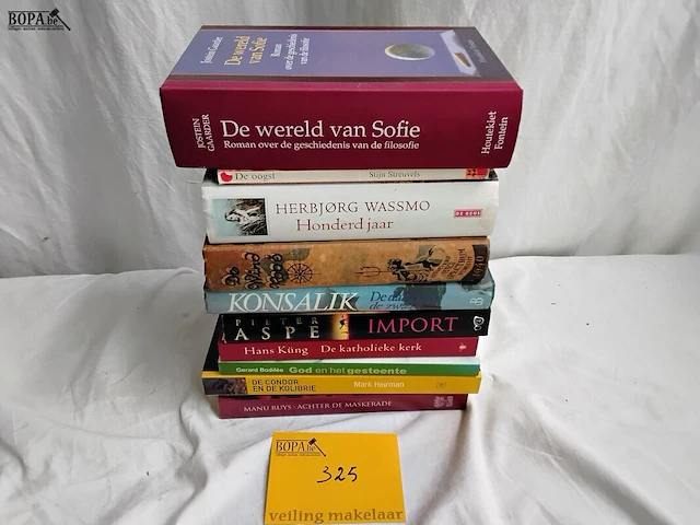 Lot 325 - lot boeken, romans, allerlei, 10 stuks - afbeelding 1 van  1