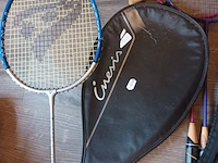Lot 329 - tennis en badminton rackets. 8 stuks - afbeelding 2 van  3