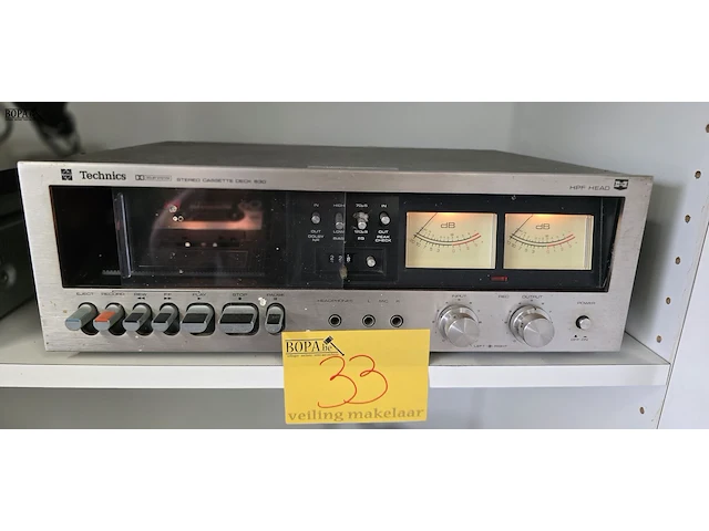 Lot 33 - casettedeck technics 630 - afbeelding 1 van  3