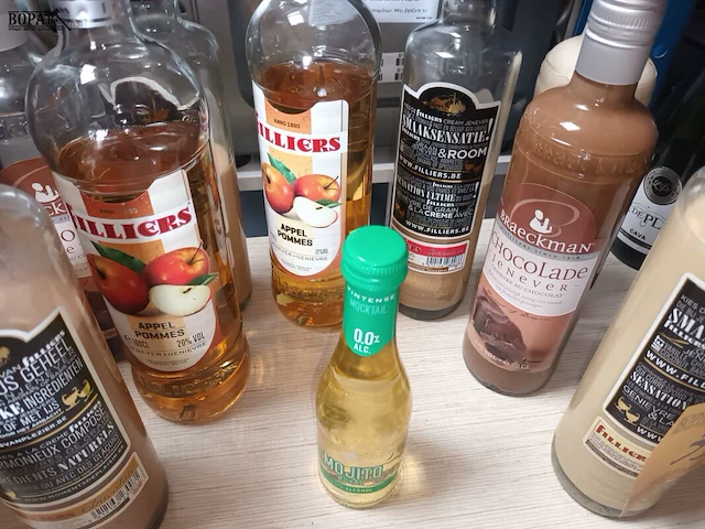 Lot 33 - flessen jenever. 9 stuks - afbeelding 4 van  4