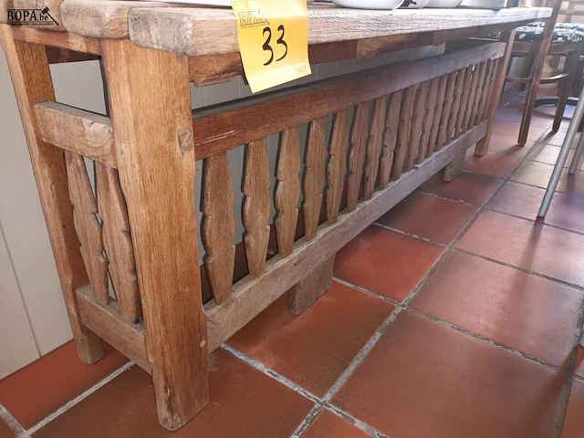 Lot 33 - houten bank - afbeelding 3 van  4