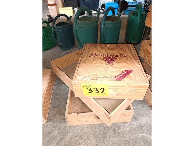 Lot 332 - houten kistjes. 12 stuks - afbeelding 3 van  4