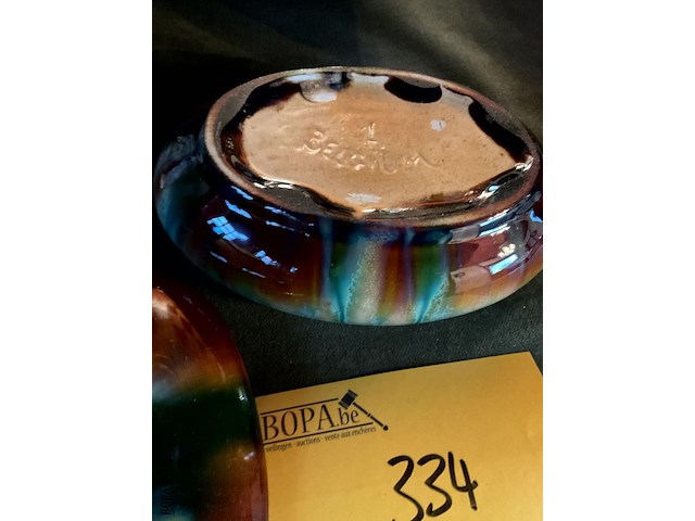 Lot 334 - doos ovaal belgisch - afbeelding 3 van  3