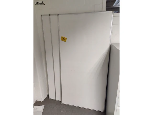 Lot 339 - whiteboard -3 stuks - afbeelding 1 van  2