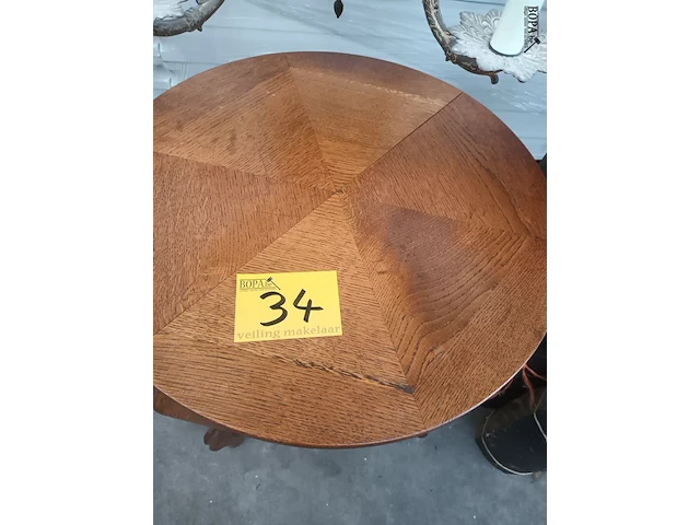 Lot 34 - rond bijzettafeltje - afbeelding 2 van  4
