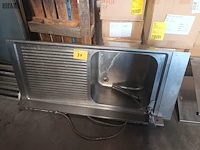 Lot 34 - rvs wastafel - afbeelding 1 van  3