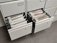Lot 340 - metalen dossierkast -2 stuks - afbeelding 2 van  2