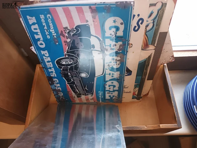 Lot 340 - metalen wanddecoratie. 18 stuks - afbeelding 3 van  4