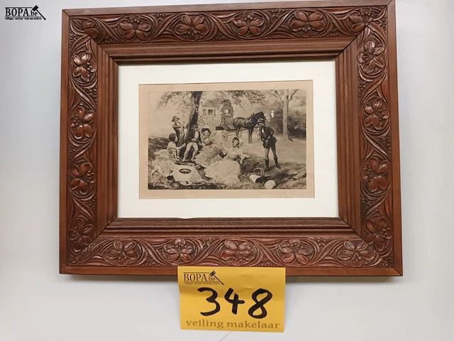Lot 348 - kader picknick in het bos - afbeelding 1 van  4