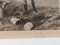 Lot 348 - kader picknick in het bos - afbeelding 3 van  4
