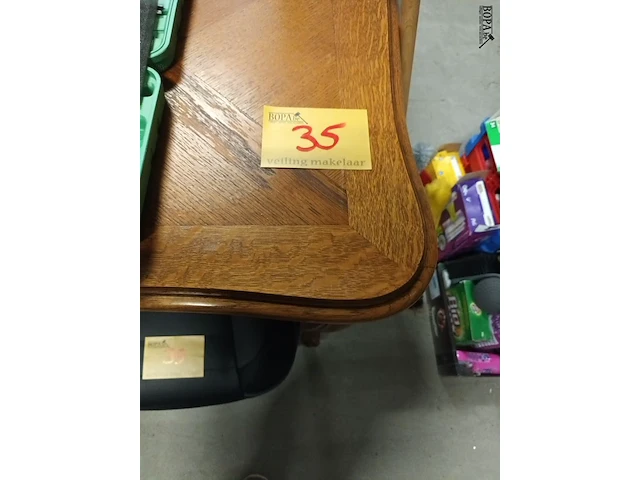 Lot 35 - houten eetkamertafel - afbeelding 5 van  5